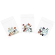 Perles Rondes facettées en agate teintée 6 mm Corn Flower Blue x15