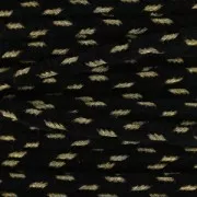 Soutache shay metal velvet fabrication italienne 4 mm Noir/doré x1m