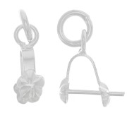 Bélière fleur 14 mm en Argent 925 x1|raw }}