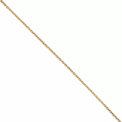 Chaîne maille forçat limée 1,2x1,7 mm en Argent 925 doré à l'or fin x 1m