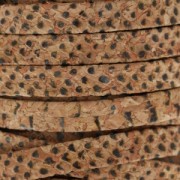Lacet liège double 10 mm avec motif différent effet python x 50cm