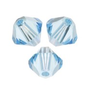 Toupies en cristal PureCrystal 5328 3 mm Aquamarine x50|raw }}