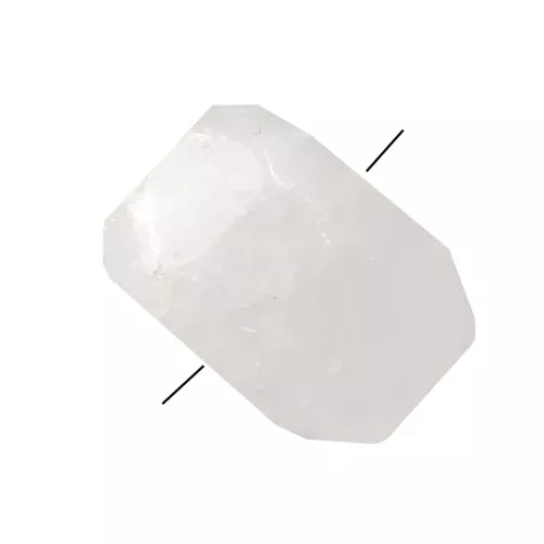 Perle brute irrégulière 18-20 mm Cristal de Roche x1