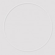 Cercle nu en métal pour attrape rêves suspension et abat-jour 28cm Blanc|raw }}