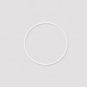 Cercle nu en métal pour attrape rêves suspension et abat-jour 10cm Blanc|raw }}