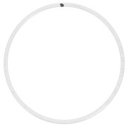Cercle nu en métal pour attrape rêves suspension et abat-jour 7.5 cm Blanc|raw }}