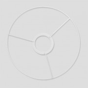 Cercle tête métallique à bague pour création abat jour 20 cm Blanc x1|raw }}