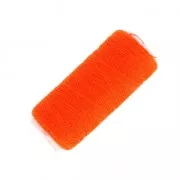 Bobine de fil imitation coton pour réaliser ses pompons Orange Fluo x120m