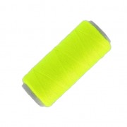 Bobine de fil imitation coton pour réaliser ses pompons Jaune Fluo x120m|raw }}