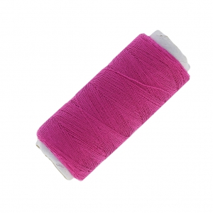 Bobine de fil imitation coton pour réaliser ses pompons Fuchsia x120m