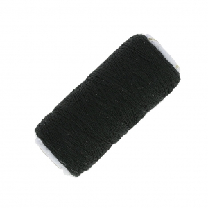 Bobine de fil imitation coton pour réaliser ses pompons Noir x120m