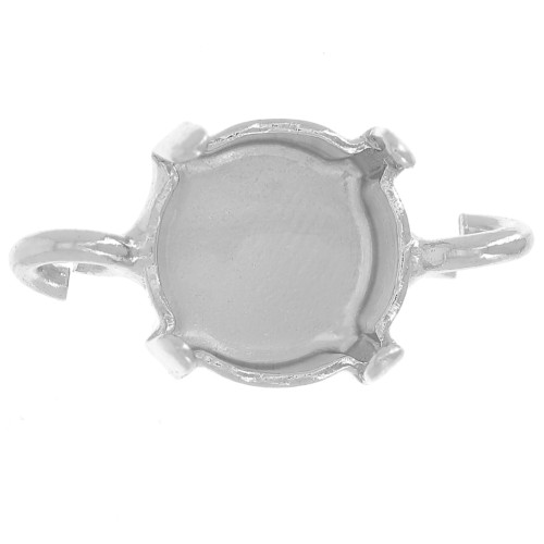 Serti griffe intercalaire pour cabochon PureCrystal 1028/1088 8 mm - Rhodié x1