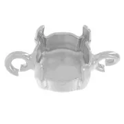 Serti griffe intercalaire pour cabochon PureCrystal 1028/1088 8 mm - Rhodié x1