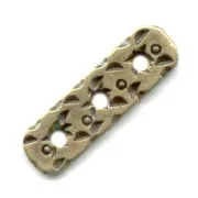 Intercalaires 3 rangs 19x6 mm bronze x5