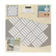 Pochoir décoratif Home deco 45.7x45.7 cm Tressage Géométrique x1