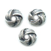 Intercalaires noeud 6x3 mm argenté vieilli x5|raw }}