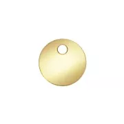 Sequin rond 6 mm - épaisseur 0.3 mm - médaille à graver Gold filled (Or laminé) x1