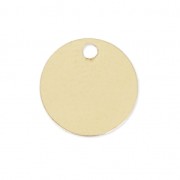 Sequin rond 9 mm - médaille à graver - Gold filled (Or laminé) x1|raw }}