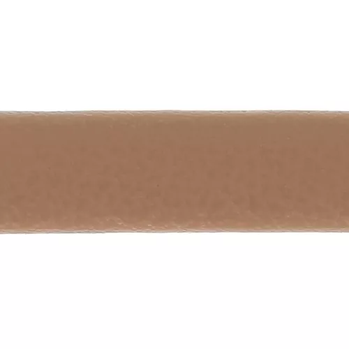 Lacet cuir reconstitué double-face 5 mm Camel x1m