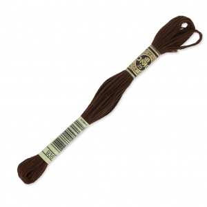 Fil à broder DMC Mouliné Spécial 117 MC Chocolat (938) x8m