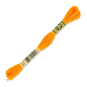 Fil à broder DMC Mouliné Spécial 117 MC Orange Clair (741) x8m