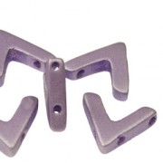 Perles en verre avec 3 trous forme V AVA® Bead 10x4mm Tanzanite Met Mat x10|raw }}