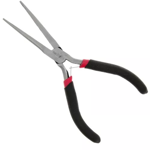 Pince plate bouts longs avec ressort 14.5 cm - Noir x1