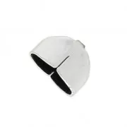 Embout Eco pour lacet 10 mm Placage Argent fin vieilli x1