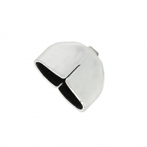 Embout Eco pour lacet 10 mm Placage Argent fin vieilli x1