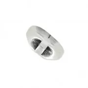 Embout Eco pour lacet 10 mm Placage Argent fin vieilli x1