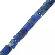 Perles en pierre gemme Lapis Lazuli tubes 3x3 mm x20