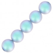 Perles nacrées PureCrystal 5810 12 mm Iridescent Light Blue Pearl x4|raw }}