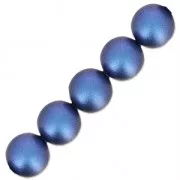 Perles nacrées PureCrystal 5810 10 mm Iridescent Dark Blue Pearl x5