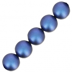 Perles nacrées PureCrystal 5810 5 mm Iridescent Dark Blue Pearl x15