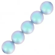 Perles nacrées PureCrystal 5810 4 mm Iridescent Light Blue Pearl x20