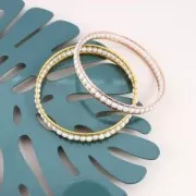 Perles nacrées PureCrystal 5810 4 mm Iridescent Light Blue Pearl x20