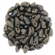 Perles en verre Prong Beads 1 trou 3x6 mm Bronze Oxidized x5g