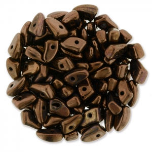Perles en verre Prong Beads 1 trou 3x6 mm Dark Bronze x5g