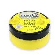 Peinture Multi Supports pour DIY Aladine pâte 3D Izink Nacré Pearly Citronella x75ml