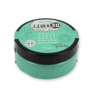 Peinture Multi Supports pour DIY Aladine pâte 3D Izink Nacré Pearly Agave x75ml
