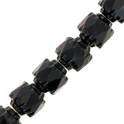 Facettes Antiques 6 mm Jet x20