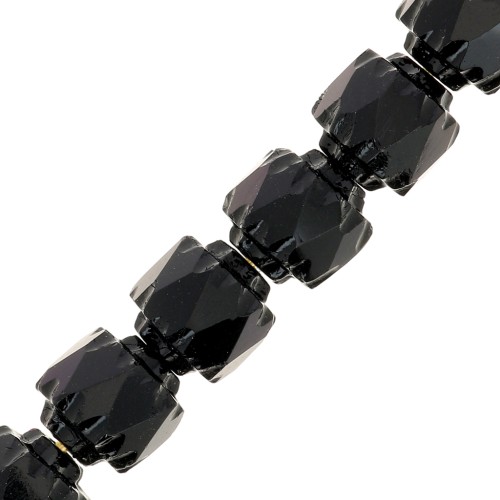 Facettes Antiques 6 mm Jet x20