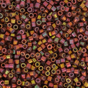 Miyuki Delica 15/0 DBS1013 - Metallic Tea Berry Gold Iris x5g