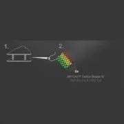 Fermoir mousqueton 11 mm pour Miyuki 10/0 5 rangs en Argent 925 doré à l'or fin x1