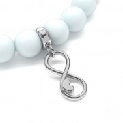 Poussoir attache breloque pour cordon 5 mm en Argent 925 x1