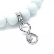 Poussoir attache breloque pour cordon 5 mm en Argent 925 x1