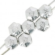 Perles en verre tchèque Honeycomb Jewel 6 mm Labrador x20