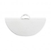 Embout pince demi-lune 19.5x11 mm en Argent 925 x1|raw }}