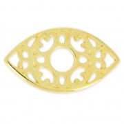 Intercalaire oeil porte-bonheur Byzantin 27 mm Doré à l'or fin x1|raw }}