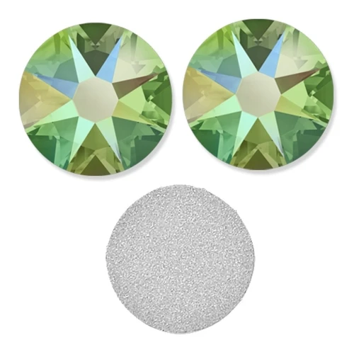 Strass à coller en cristal PureCrystal 2088 6 mm Peridot Shimmer x10